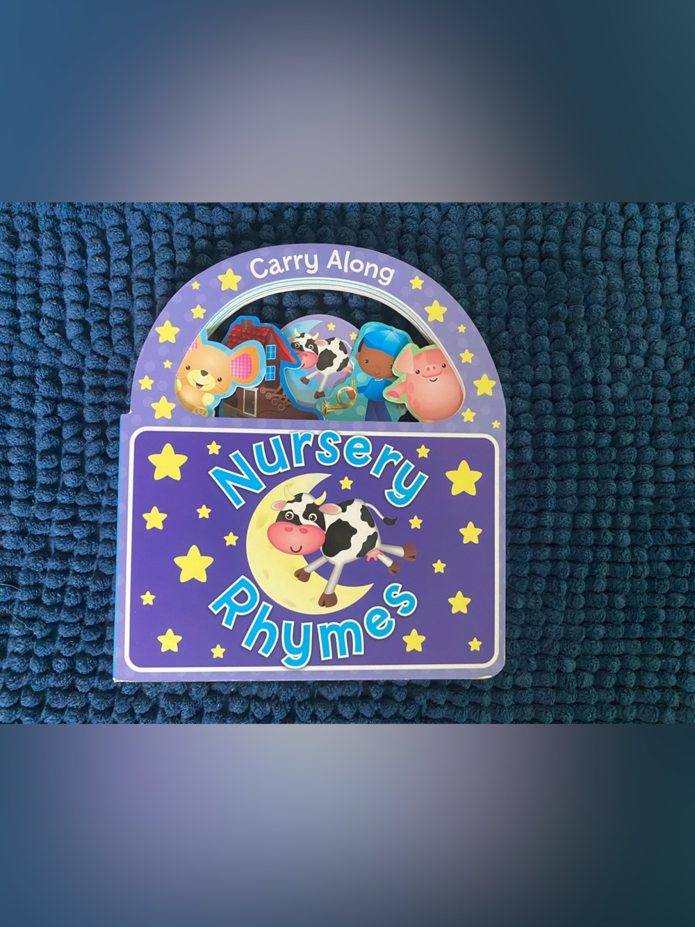 Carry Along Nursery Rhymes Kids Board Book - one page taped as shown